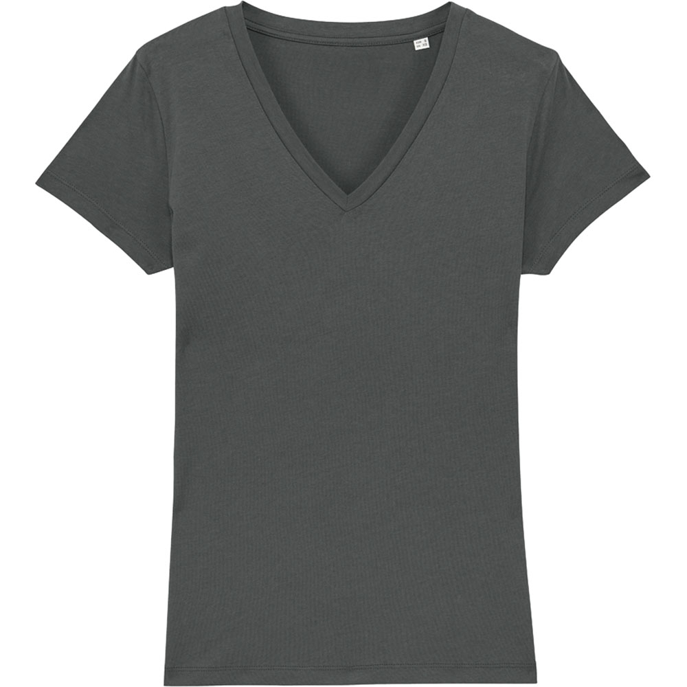 Greent Womens Organic Cotton Evoker Casual V Neck T Shirt 2xl- Uk Size 18