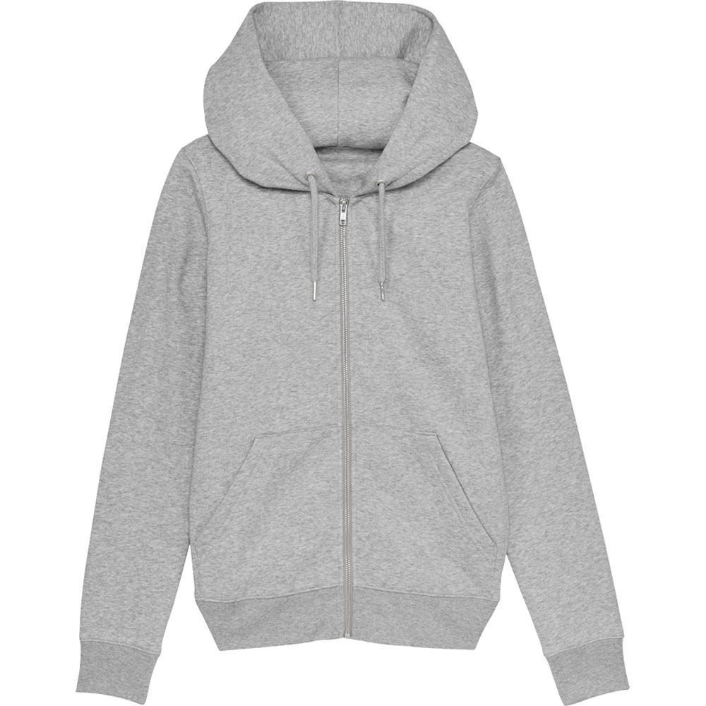 Greent Womens Organic Editor Iconic Zip Up Sweatshirt Hoodie L- Uk Size 14