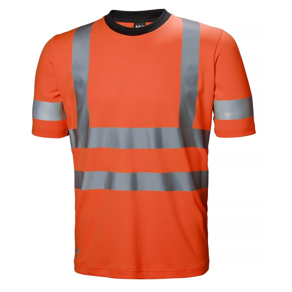 Helly Hansen Mens Addvis Polyester Hi Vis Workwear T Shirt Xl - Chest 45.5 (116cm)