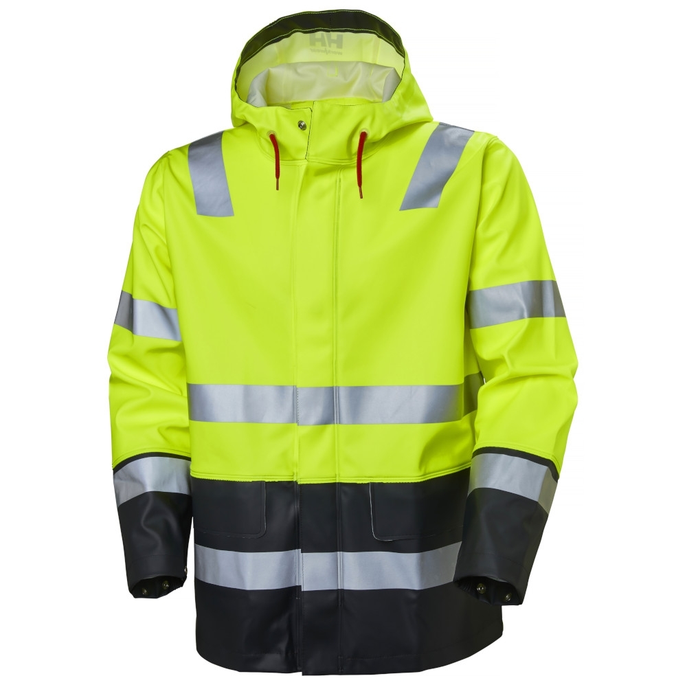 Helly Hansen Mens Alna Waterproof Hi Vis Workwear Jacket 4xl - Chest 55 (140cm)