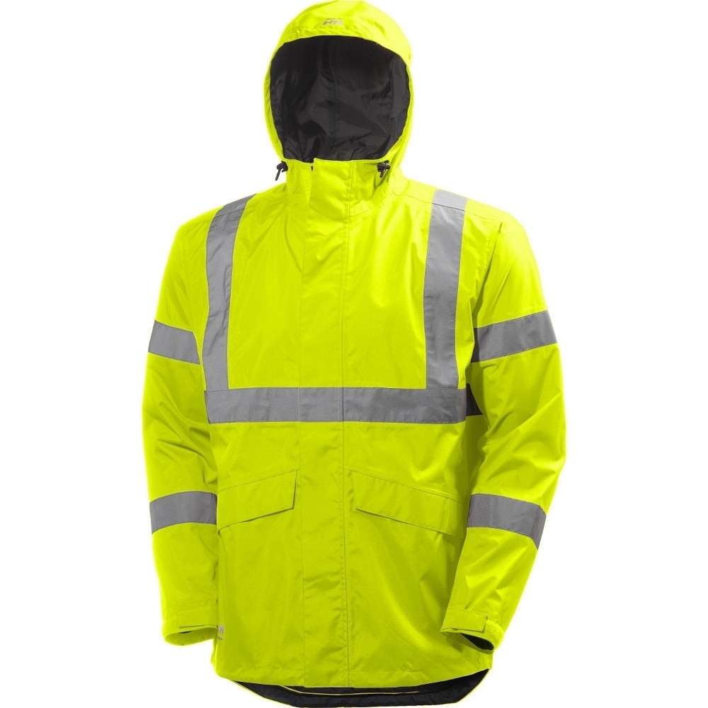 Helly Hansen Mens Alta Shelter Waterproof High-vis Workwear Jacket Xxl - Chest 49