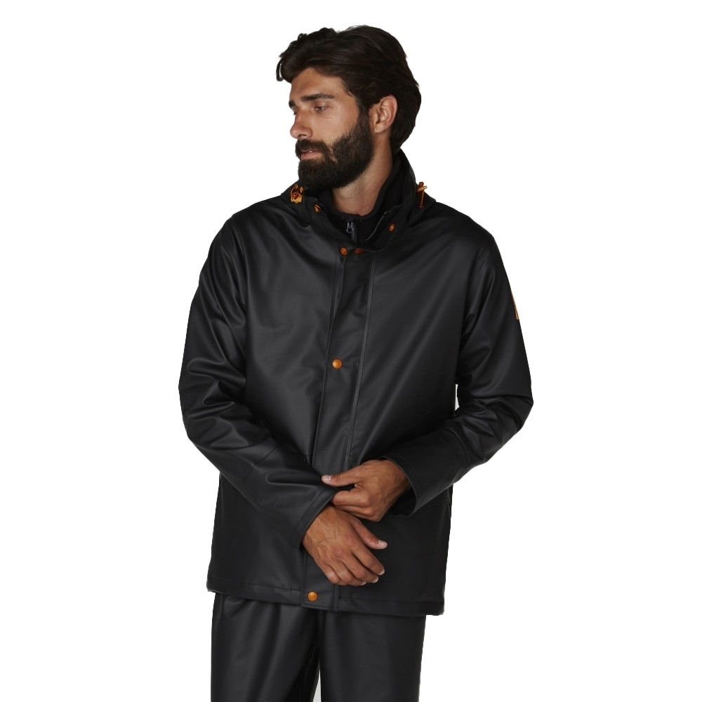 Helly Hansen Mens Gale Waterproof Rain Workwear Jacket 3xl - Chest 52 (132cm)