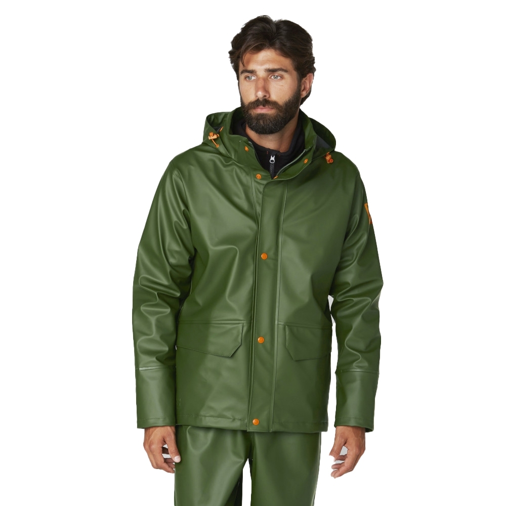 Helly Hansen Mens Gale Waterproof Rain Workwear Jacket 4xl - Chest 55 (140cm)