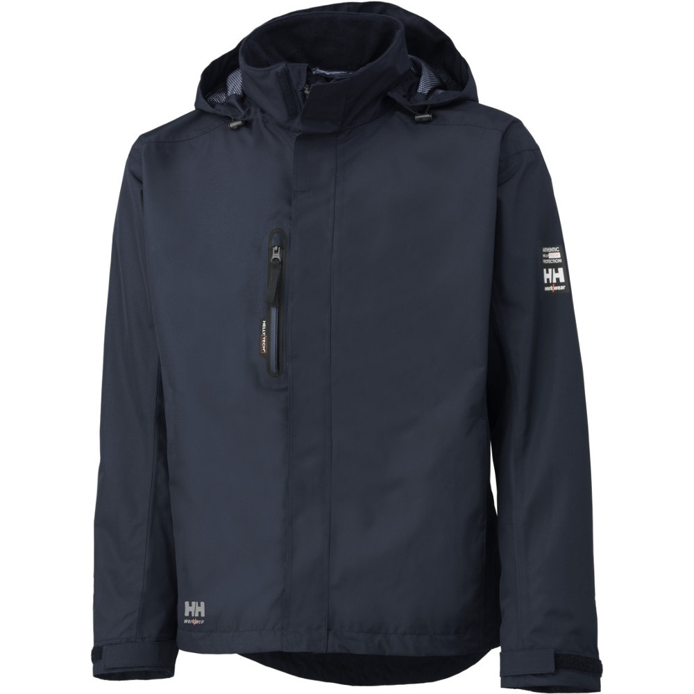 Helly Hansen Mens Haag Waterproof Windproof Workwear Zip Up Jacket L - Chest 42.5 (108cm)