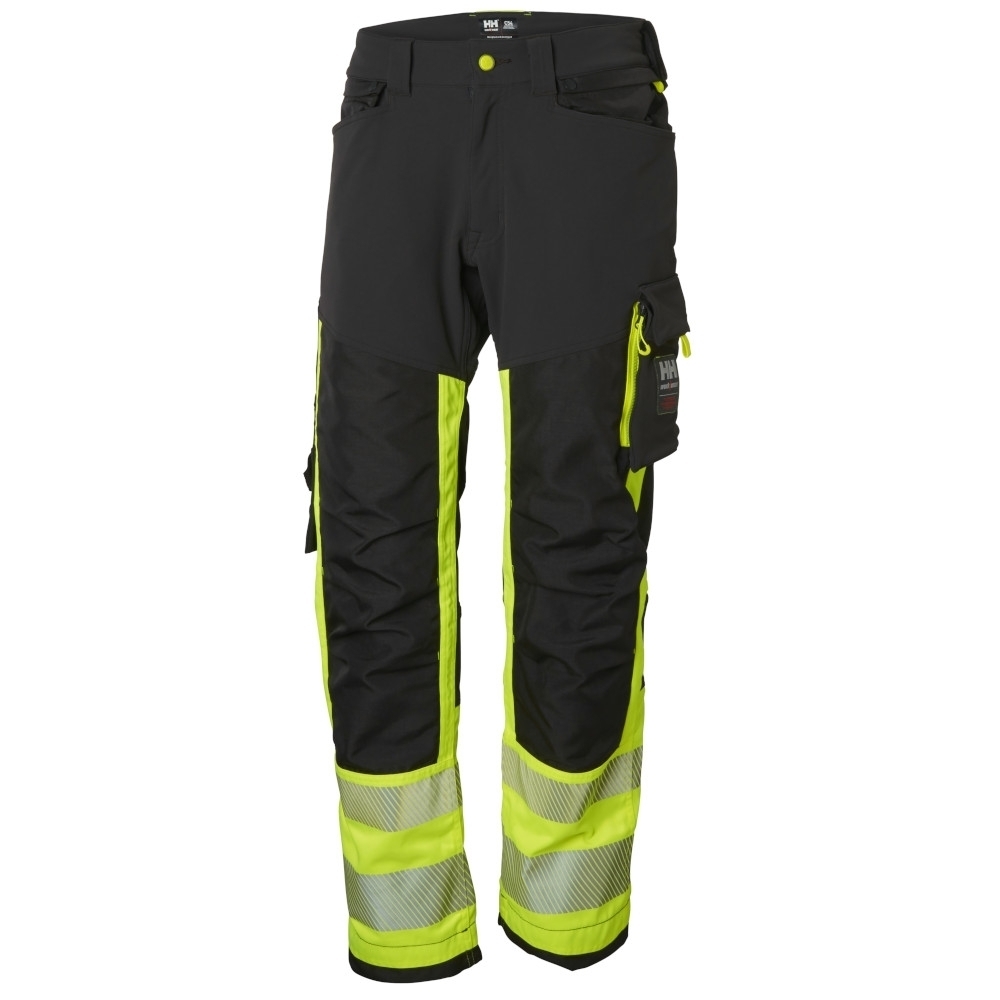 Helly Hansen Mens Icu Polyester Hi Vis Durable Work Trousers C58 - Waist 41  Inside Leg 34
