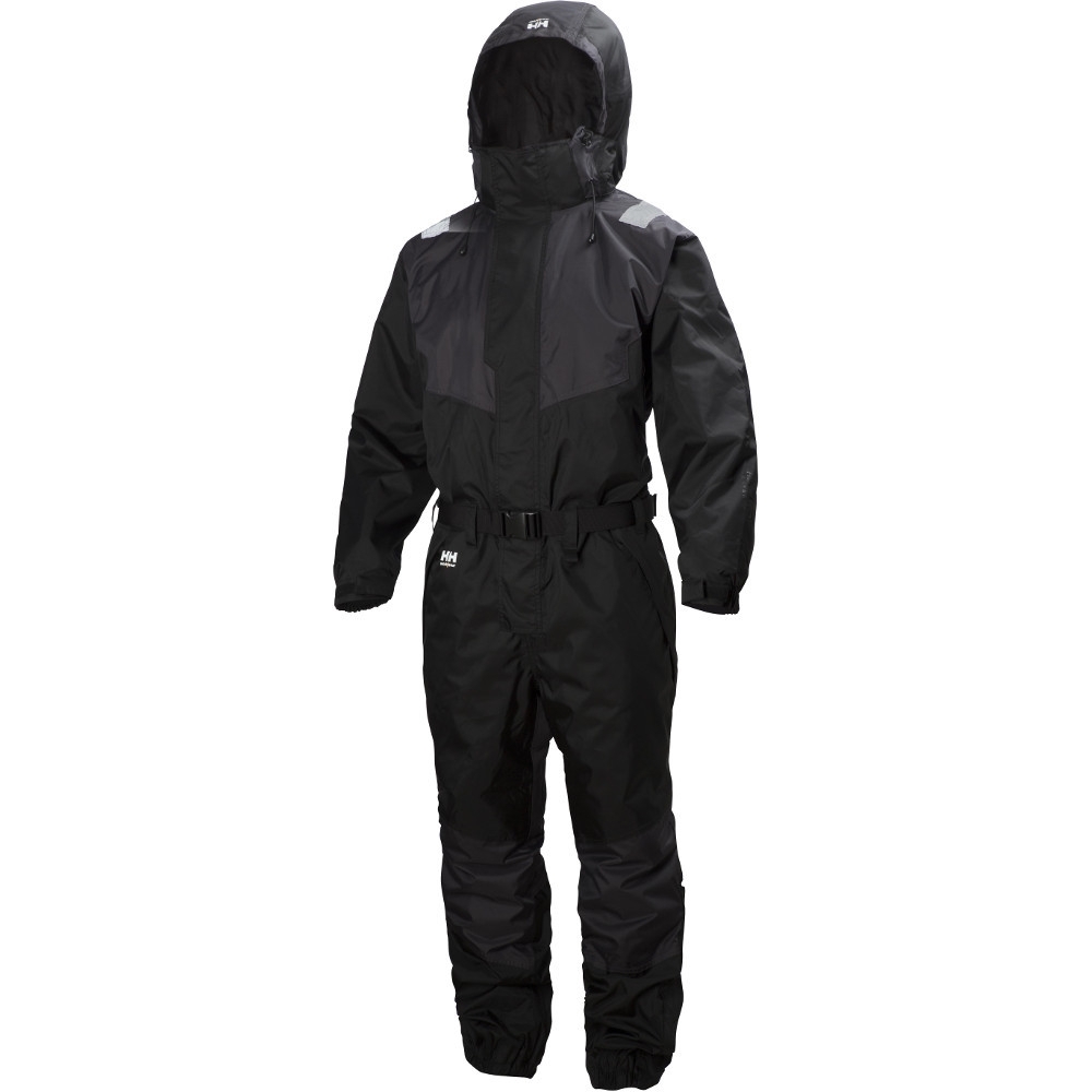 Helly Hansen Mens Leknes Suit Full Body Hooded Workwear Coveralls C64 - Waist 45.5  Inside Leg 34.5