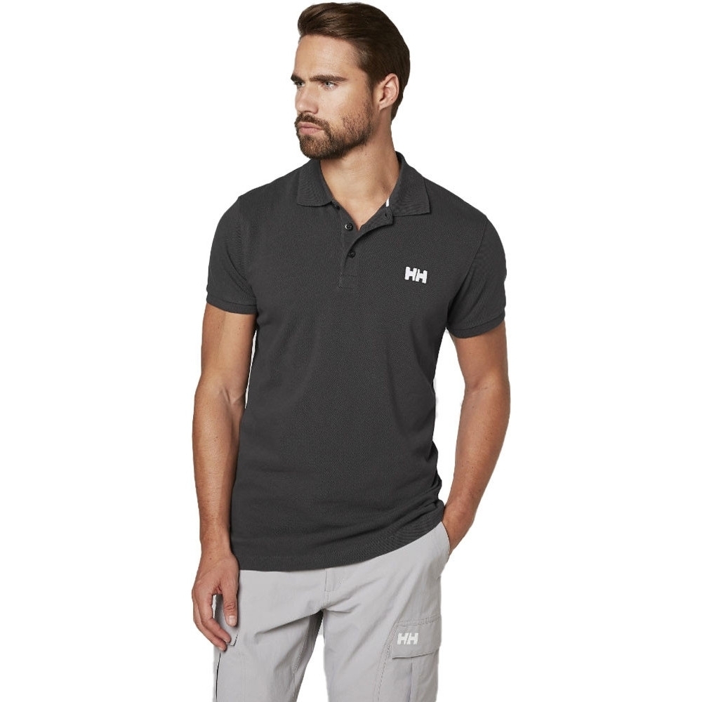 Helly Hansen Mens Logo Transat Casual Short Sleeve Cotton Polo Shirt S - Chest 37-39.5 (94-100cm)
