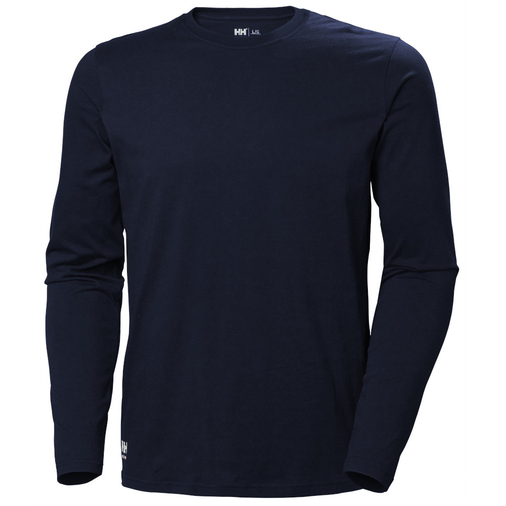 Helly Hansen Mens Manchester Cotton Long Sleeve T Shirt M - Chest 39.5 (100cm)