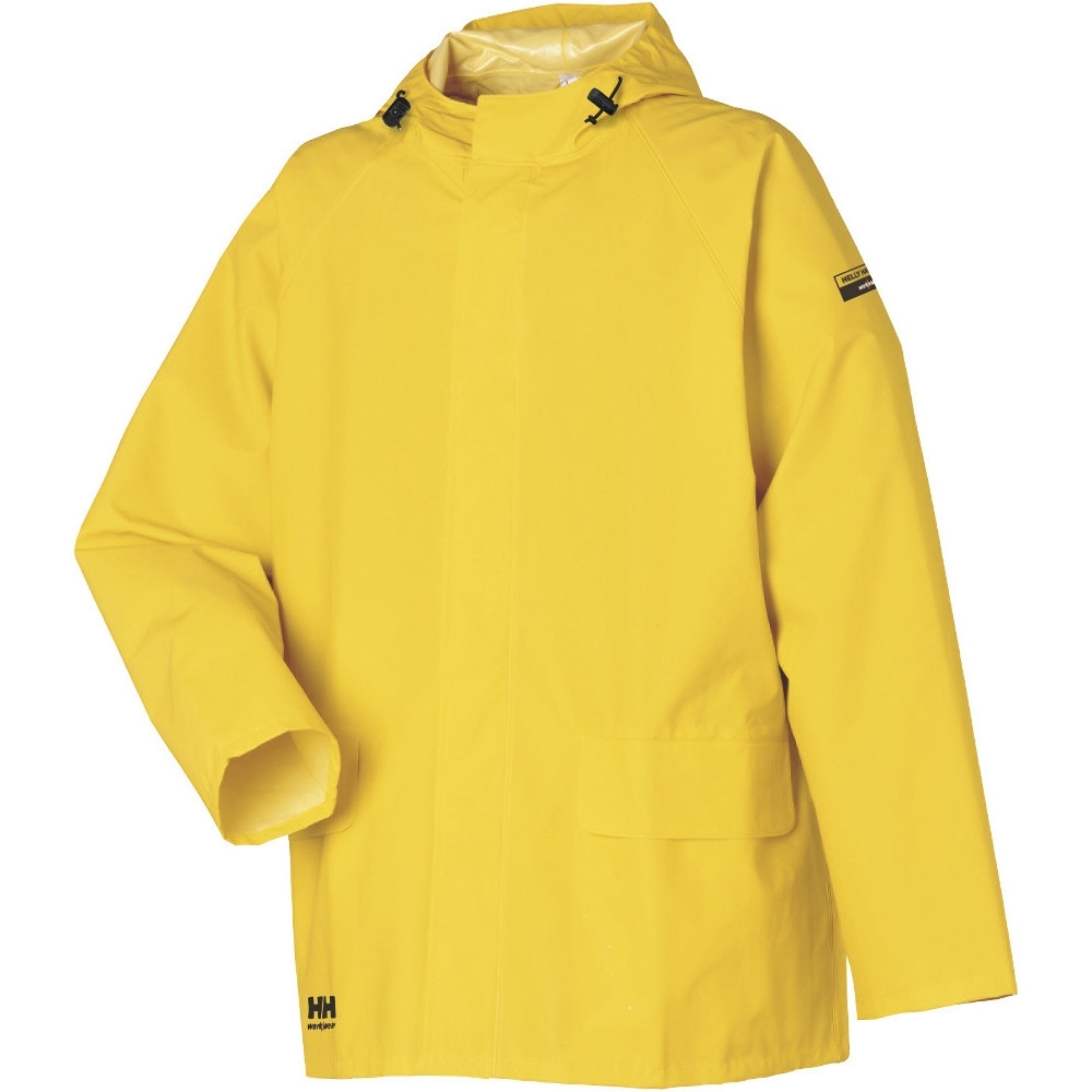 Helly Hansen Mens Mandal Pvc Durable Hooded Workwear Jacket Coat Xl - Chest 45.5 (116cm)