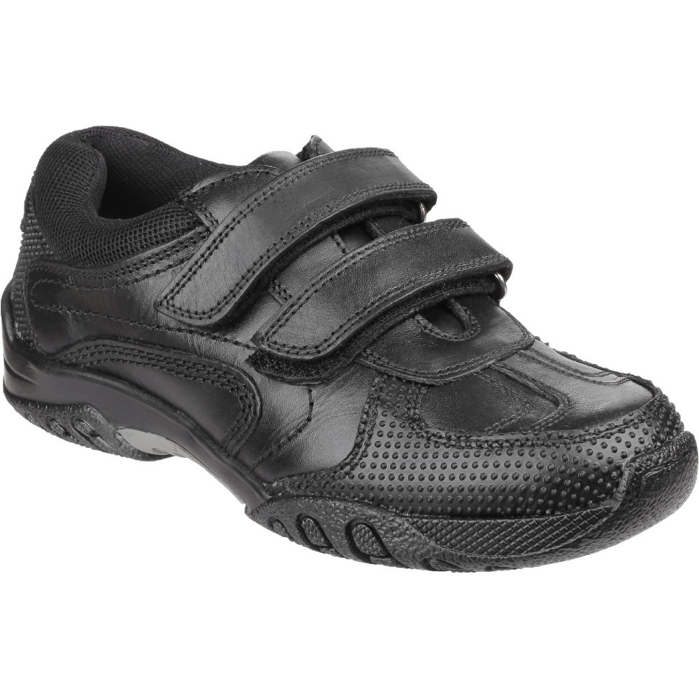Hush Puppies Boys Jeza Leather Textile Smart Padded Strong Shoes Uk Size 10.5 (us 11  Eu 28.5)
