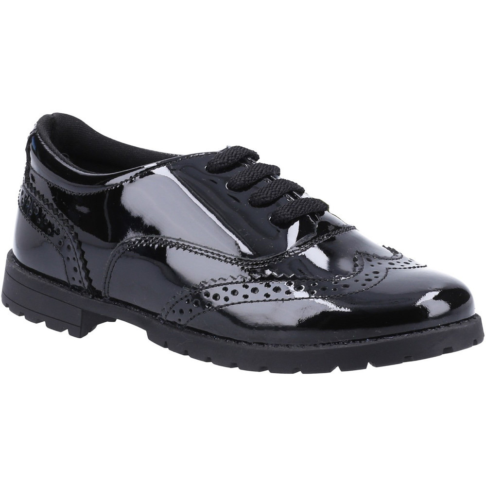 Hush Puppies Girls Eadie Junior Patent Leather School Shoes Uk Size 10 (eu 28)
