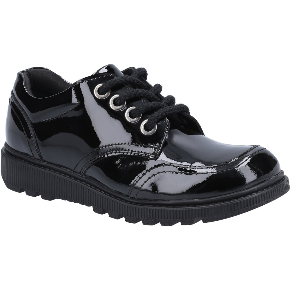 Hush Puppies Girls Kiera Junior Patent Leather School Shoes Uk Size 1 (eu 33)