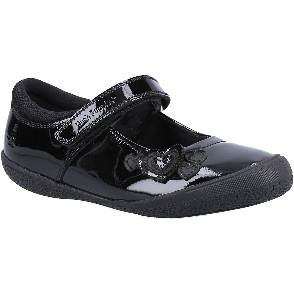 Hush Puppies Girls Rosanna Patent Junior School Shoes Uk Size 2 (eu 34)