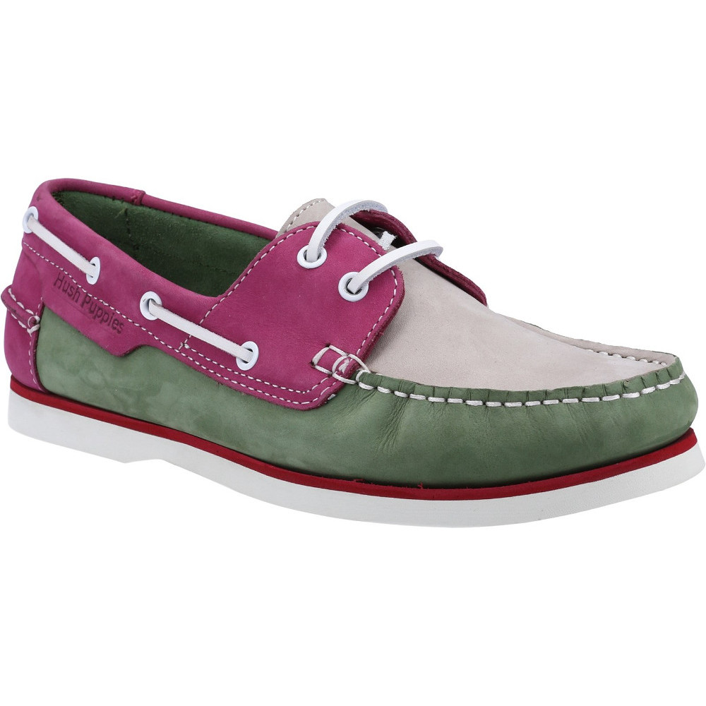 Hush Puppies Womens Hattie Leather Lace Up Boat Shoes Uk Size 5 (eu 38)