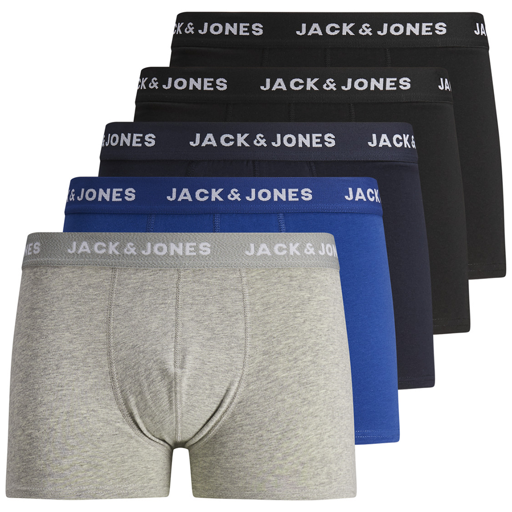 JackandJones Mens Jacblackfriday 5 Pack Trunks Boxer Shorts S - Waist Size 31-32 (81cm)