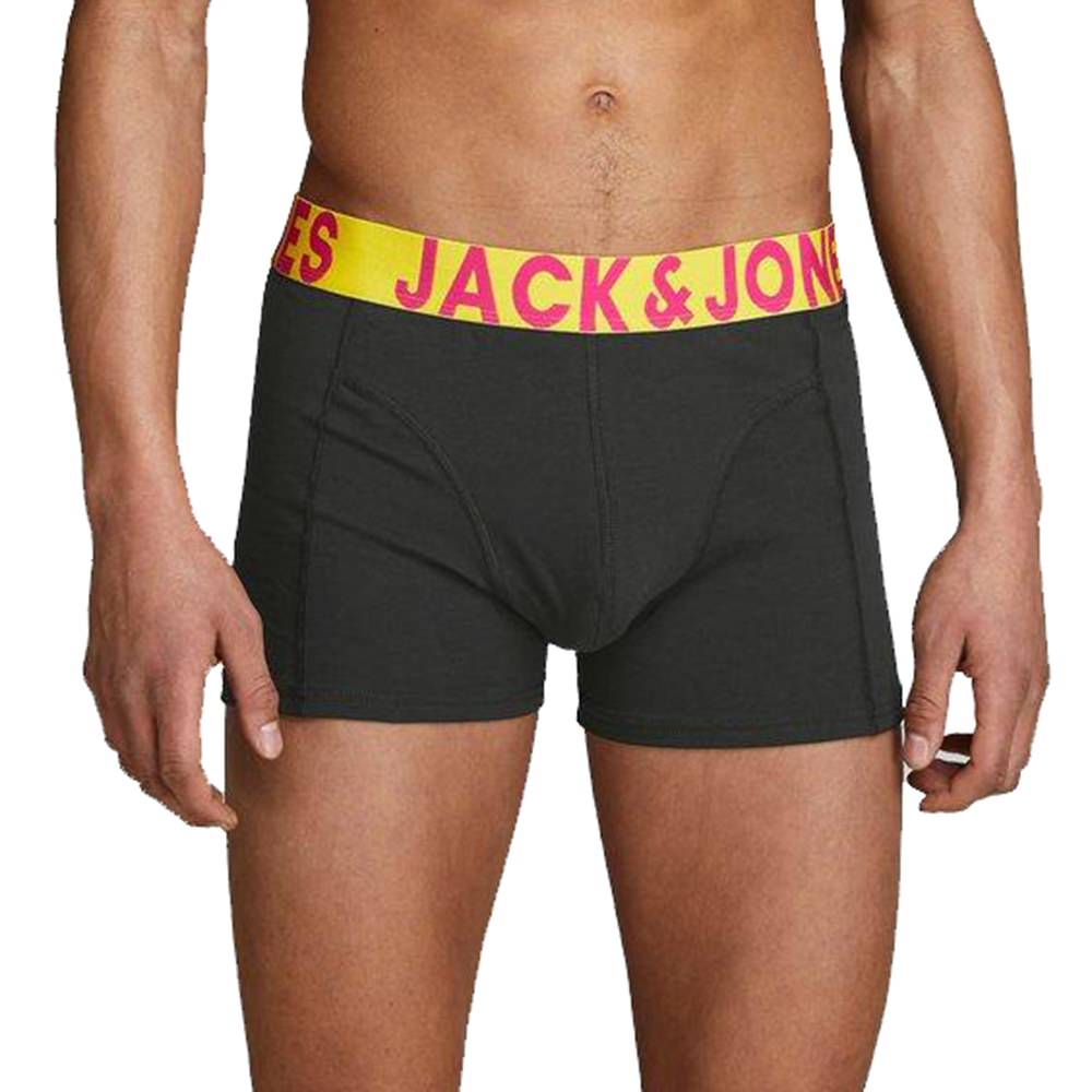 JackandJones Mens Jaccrazy Solid Trunks 3 Pack Boxxer Shorts L - Waist Size 36 (91cm)