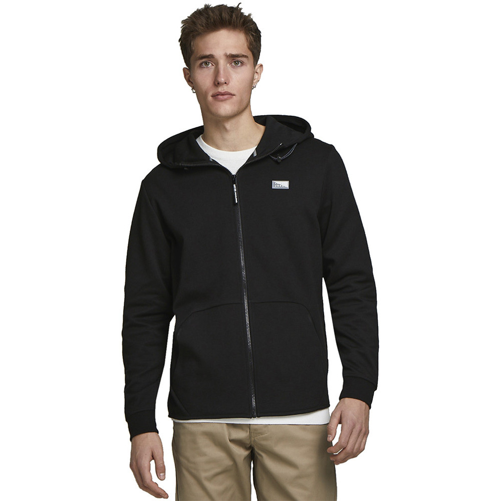 JackandJones Mens Jco Air Full Zip Hooded Sweater Hoodie L - Chest Size 41 (104cm)
