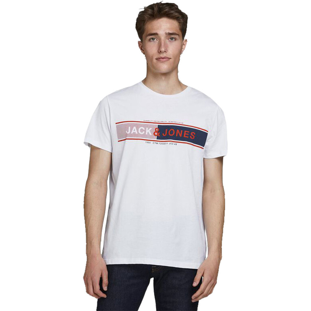 JackandJones Mens Jco Rope Crew Neck Regular Fit T Shirt M - Chest Size 39 (100cm)