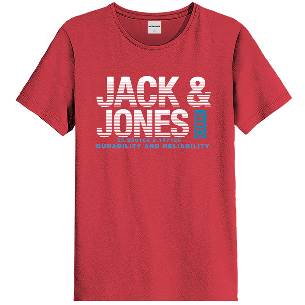 JackandJones Mens Jco Rope Crew Neck Regular Fit T Shirt Xl - Chest Size 44 (112cm)