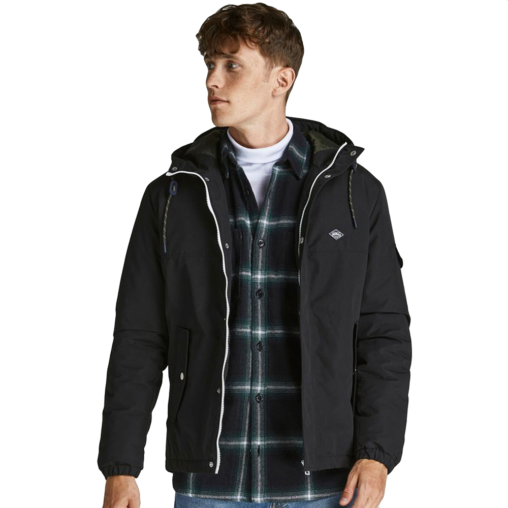 JackandJones Mens Jorcody Padded Winter Jacket 2xl - Chest Size 47 (120cm)