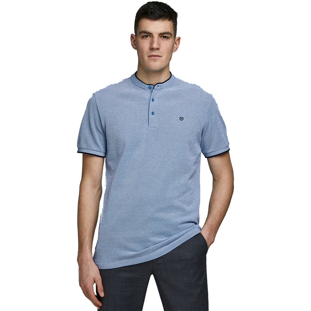 JackandJones Mens Mandarin Collar Regualr Fit Polo Shirt S - Chest Size 37 (96cm)