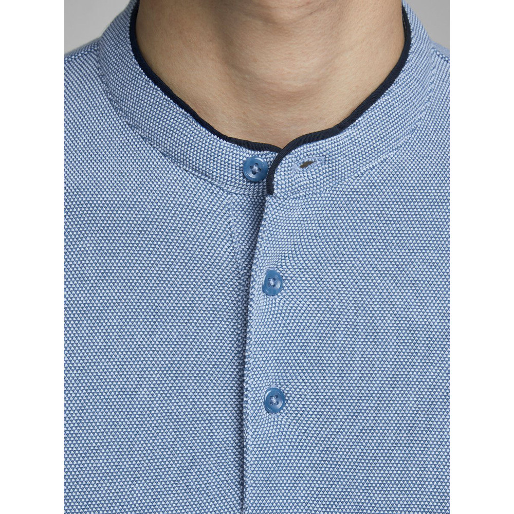JackandJones Mens Mandarin Collar Regualr Fit Polo Shirt Xl - Chest Size 44 (112cm)