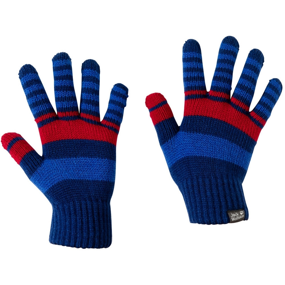Jack Wolfskin BoysandGirls Light Warm Winter Cross Knit Gloves One Size