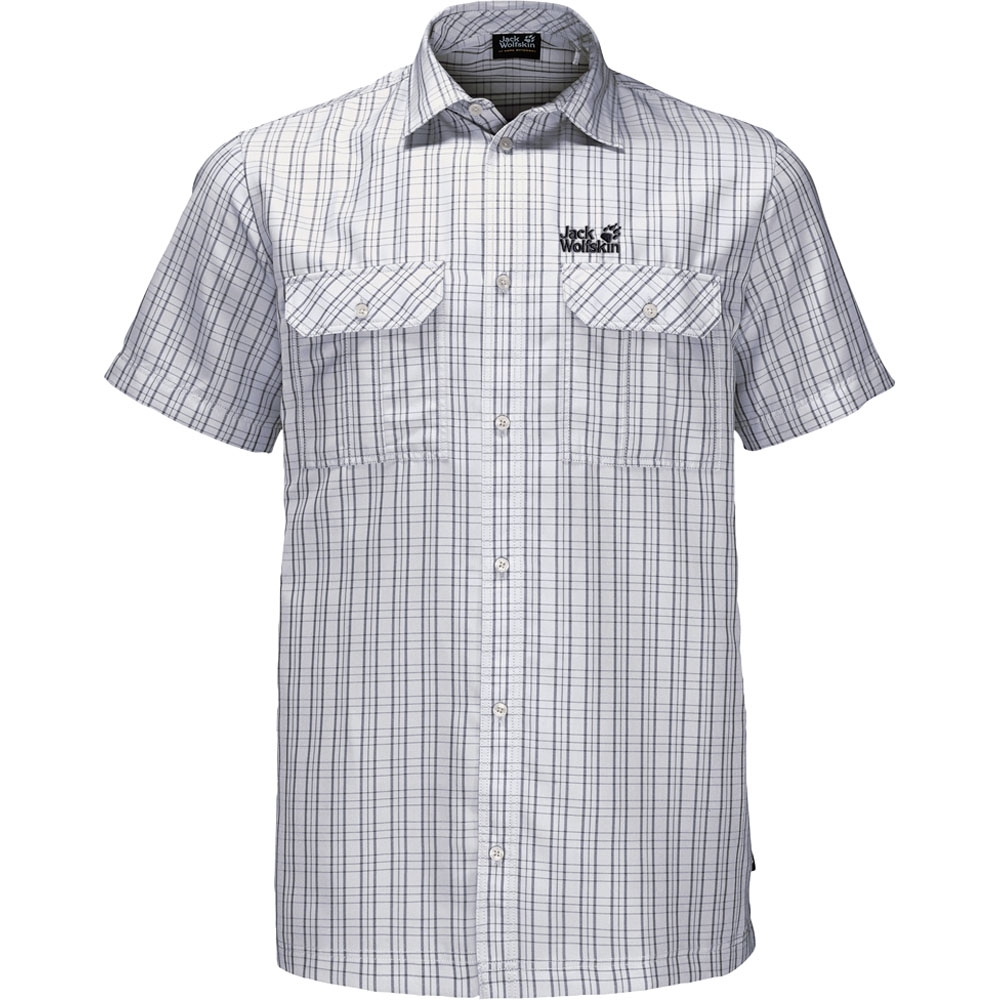 Jack Wolfskin Mens Thompson Breathable Fast Drying Short Sleeve Shirt S - Bust 34 (89-93cm)