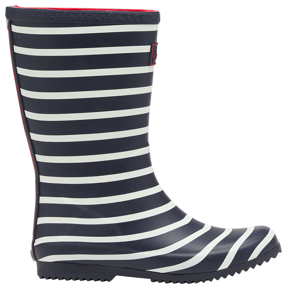 Joules Boys Roll Up Welly Reflective Wellington Boots Uk Size 10 (eu 28  Us 11)