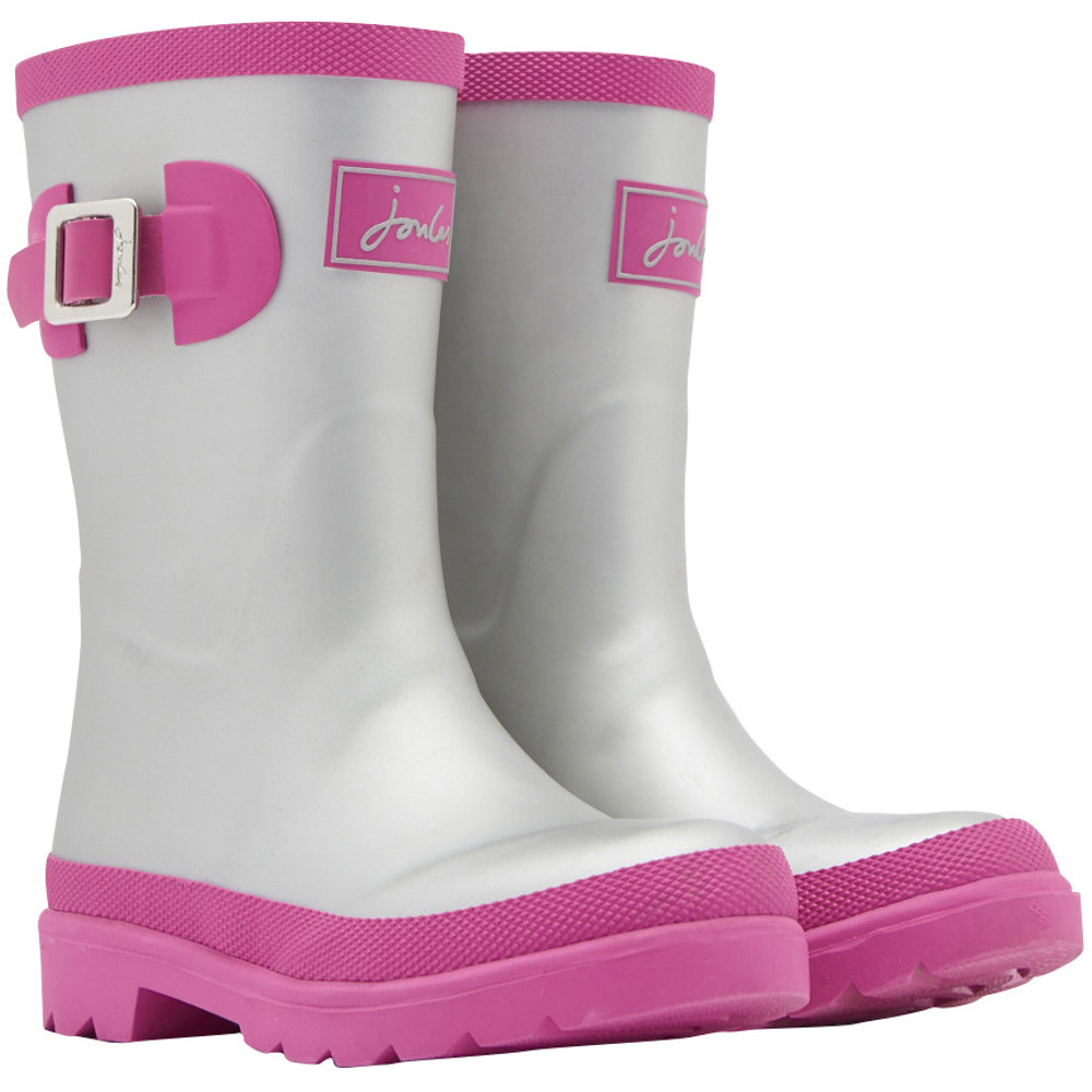 Joules Girls Junior Welly Printed Buckle Detail Welly Wellington Boots Uk Size 6 (eu 39  Us 8)