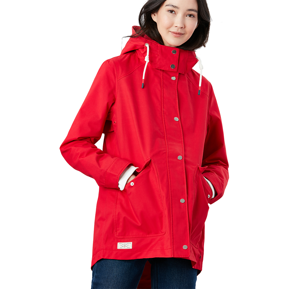 Joules Womens Coast Hooded Cotton Waterproof Coat Jacket Uk 8- Chest 33  (84cm)