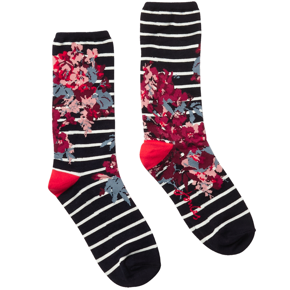 Joules Womens Excellent Everyday Breathable Single Socks Uk Size 4-8
