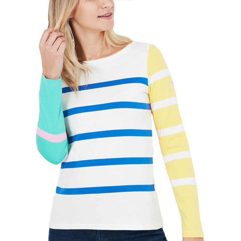 Joules Womens Harbour Relaxed Fit Heavyweight Jersey Top Uk 10- Bust 35 (89cm)