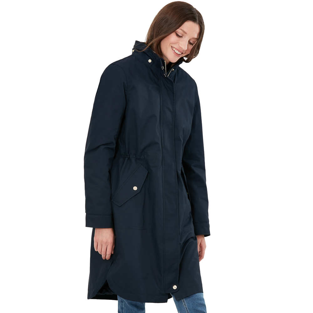 Joules Womens Loxley Cosy Long Length Waterproof Parka Coat Uk 18- Bust 45  (114cm)