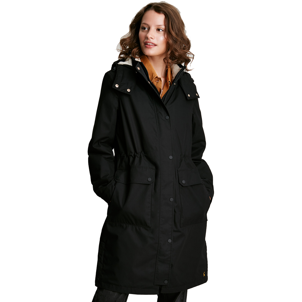 Joules Womens Loxley Cosy Waterproof Parka Coat Uk 10- Bust 35  (89cm)