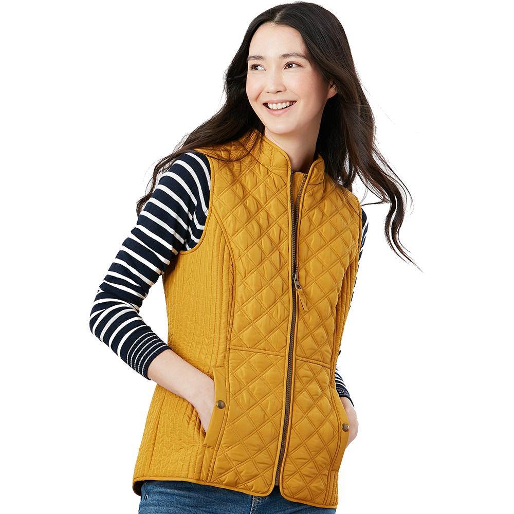 Joules Womens Minx Quilted Gilet Bodywarmer Uk 10- Chest 35  (89cm)