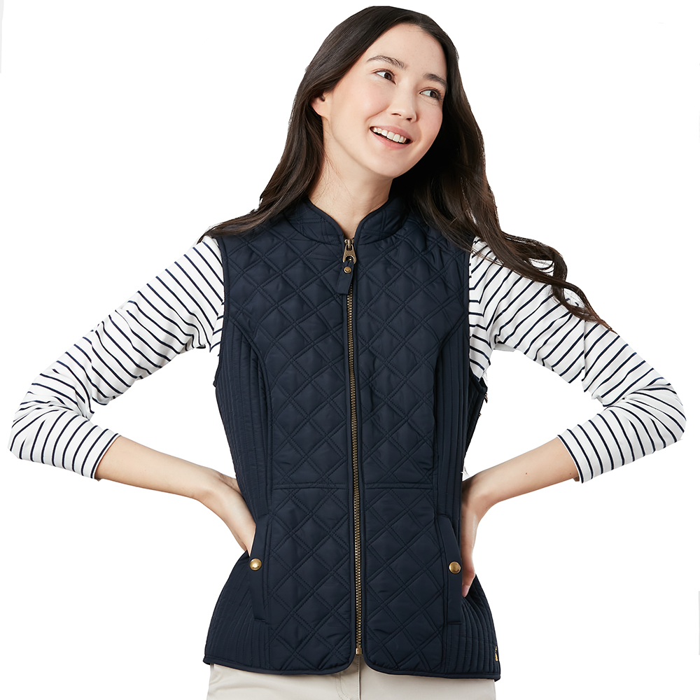 Joules Womens Minx Quilted Gilet Bodywarmer Uk 18- Chest 45  (114cm)