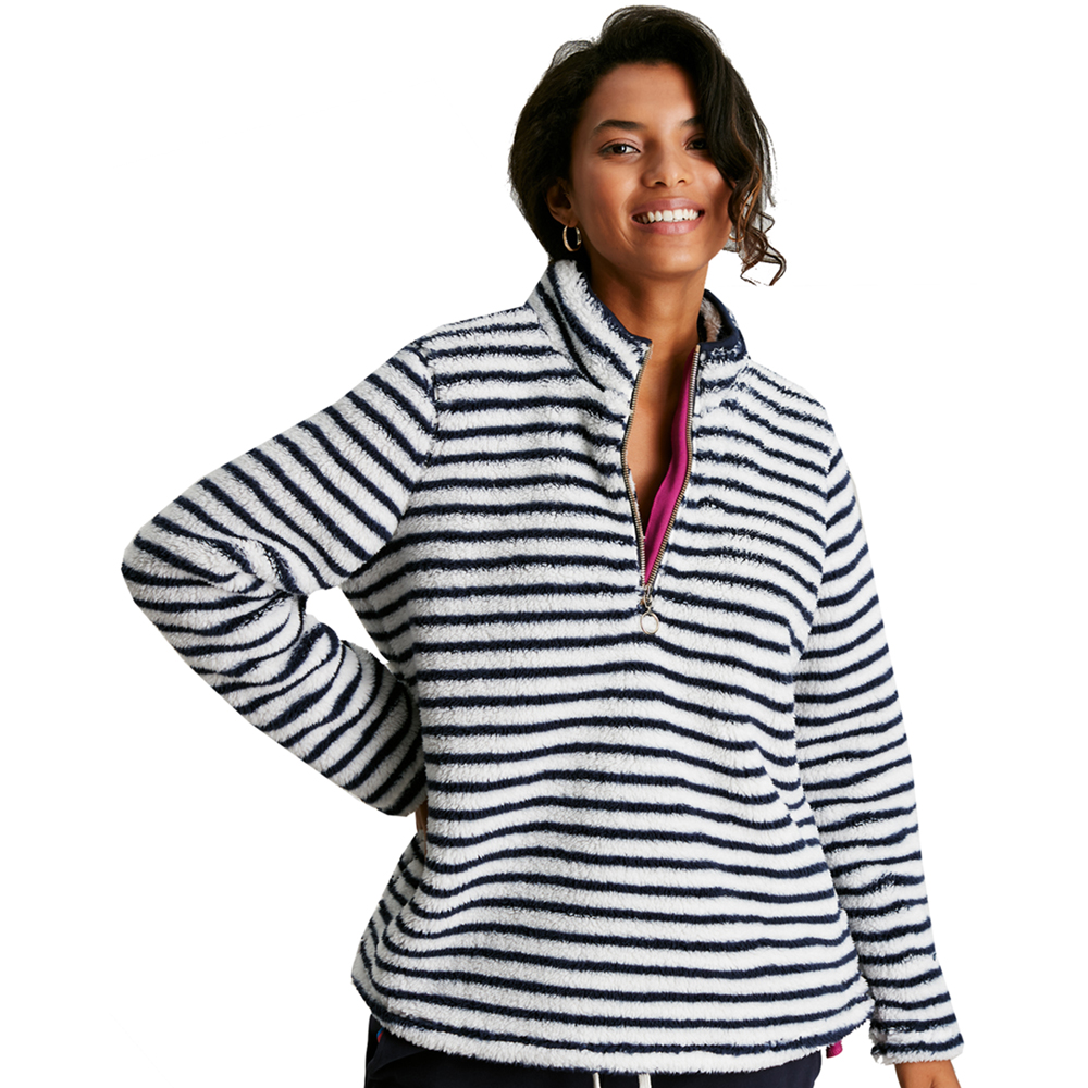Joules Womens Polly Warm Zip Neck Fleece Jumper Extra Large