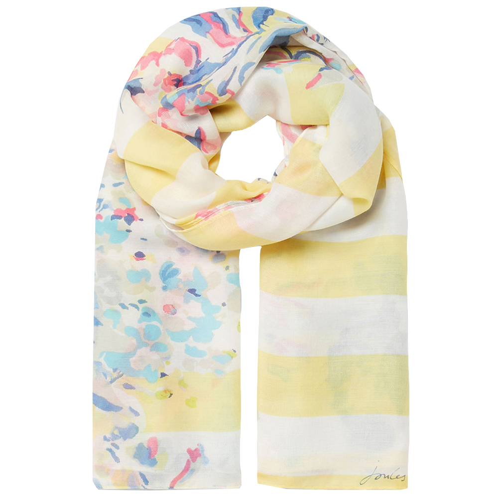 Joules Womens River Oversized Woven Lightweight Scarf One Size