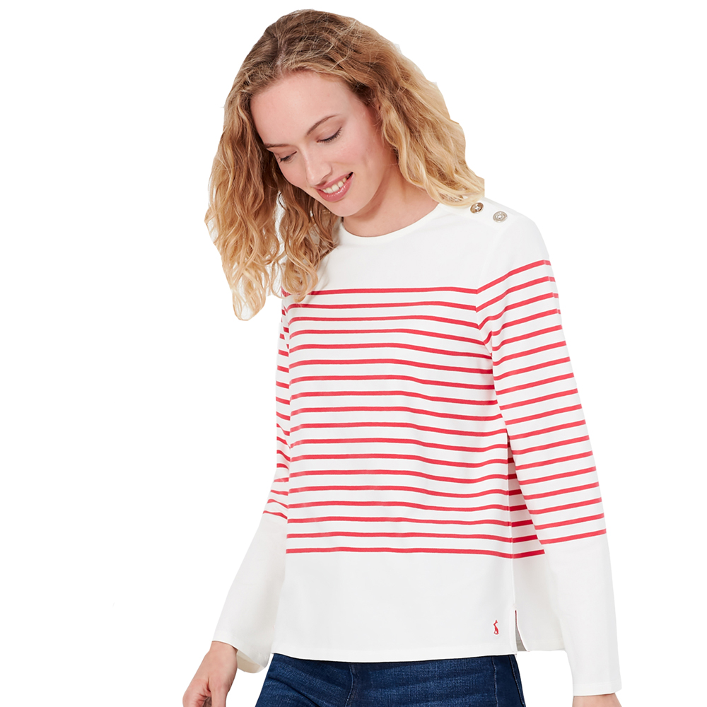 Joules Womens Seacombe Crew Neck Long Sleeve Top Uk 20- Bust 47  (119cm)