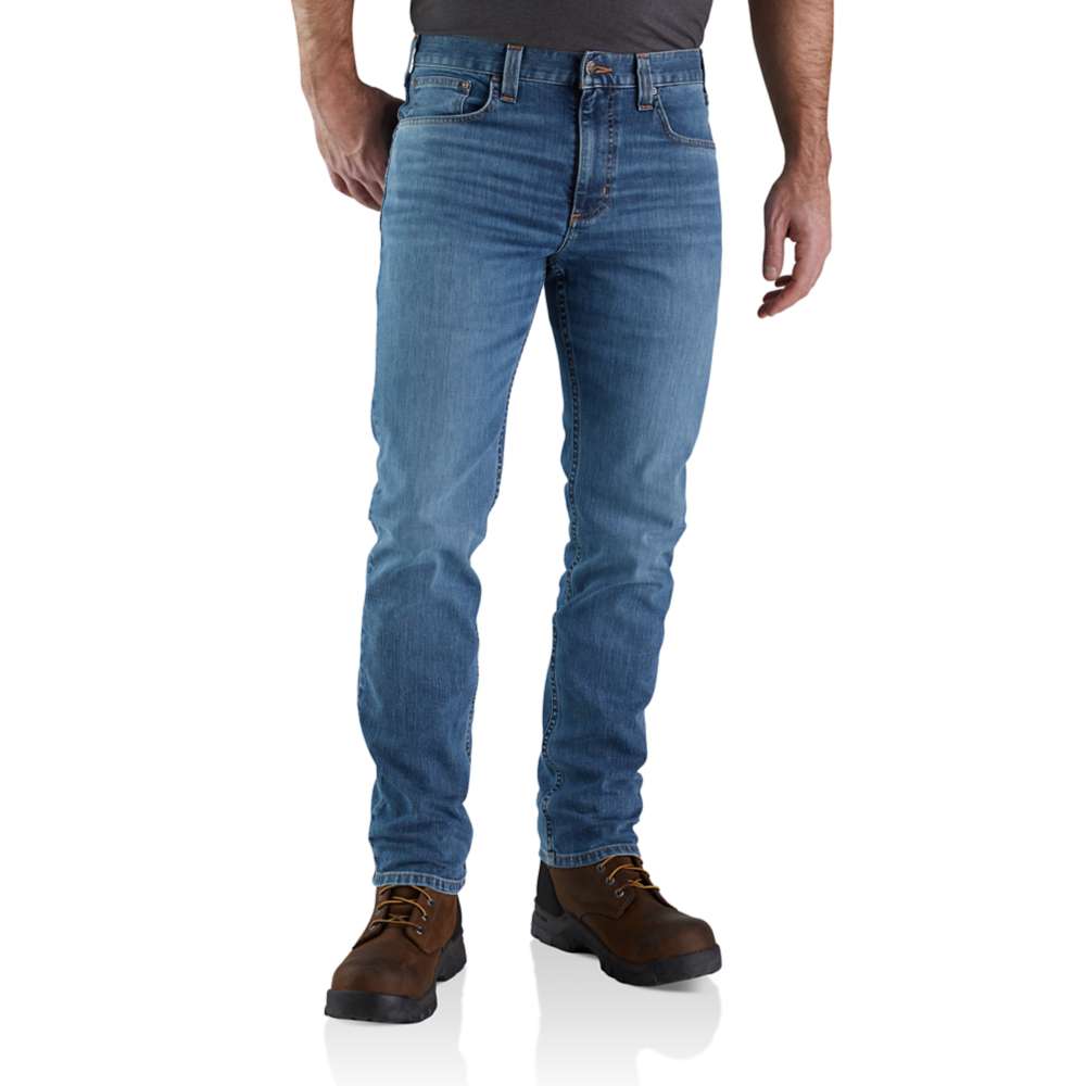 Carhartt Mens Rugged Flex Straight Slim Tapered Denim Jeans Waist 32 (81cm)  Inside Leg 30 (76cm)
