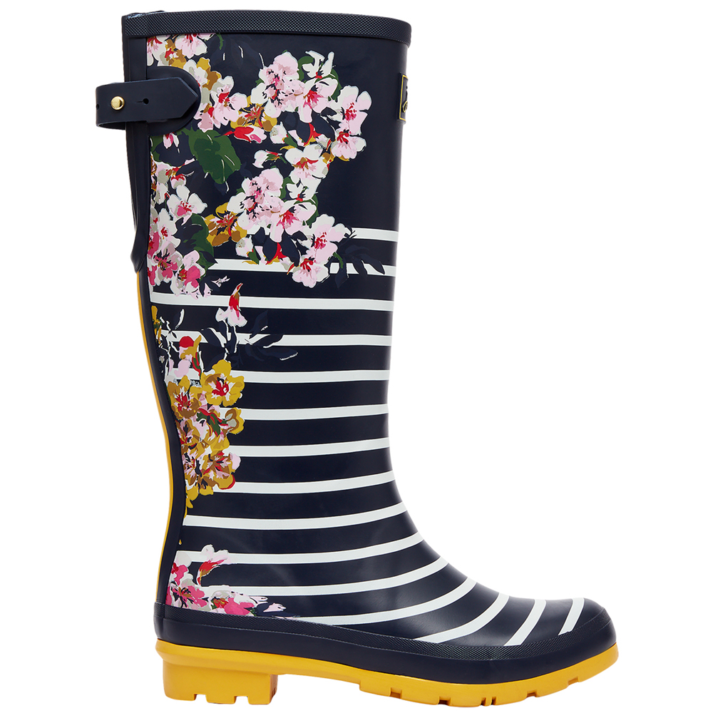 Joules Womens Welly Print Waterproof Wellington Boots Uk Size 4 (eu 37  Us 6)