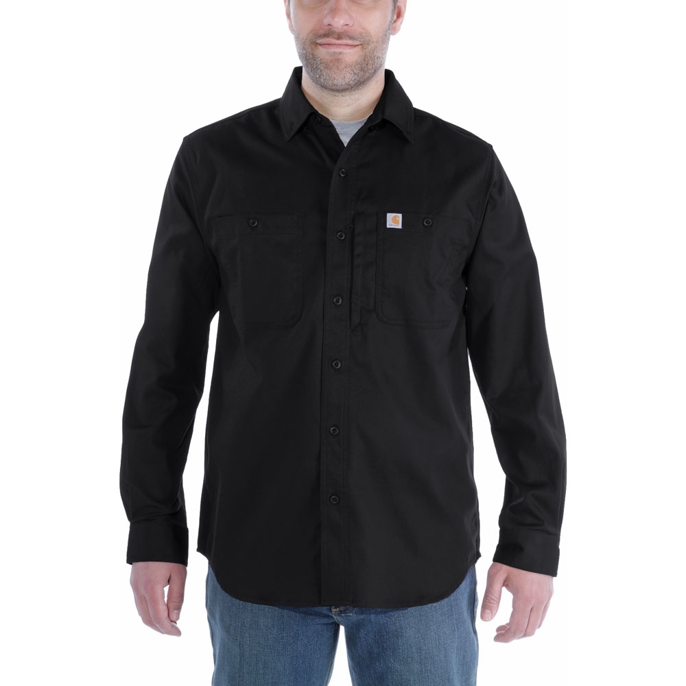 Carhartt Mens Rugged Prof Long Sleeve Button Work Shirt Xxl - Chest 50-52 (127-132cm)
