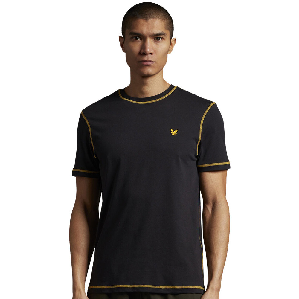 LyleandScott Mens Contrast Seams Lightweight T Shirt S - Chest 36-38 (91-96cm)