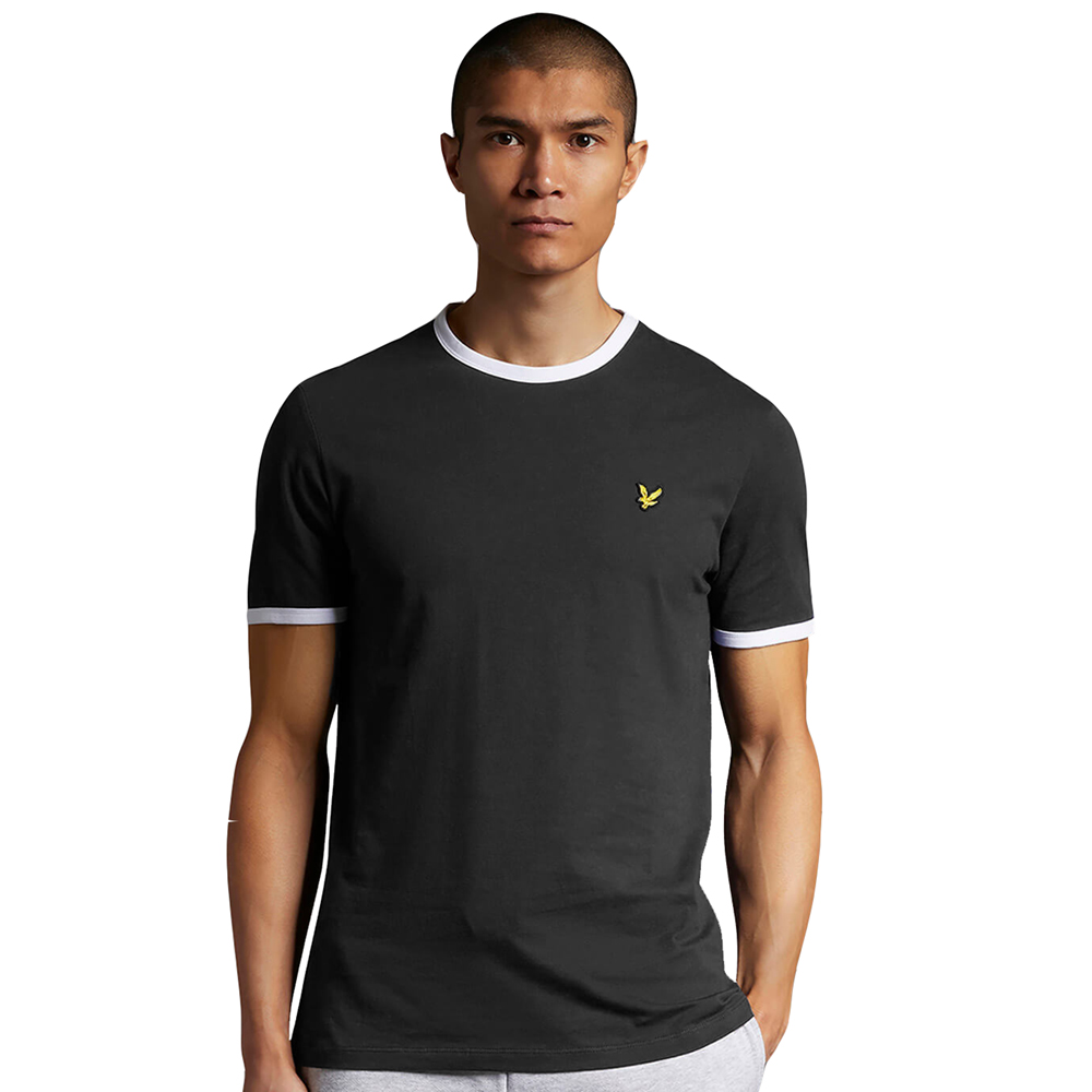 LyleandScott Mens Ringer Regular Fit Cotton T Shirt S - Chest 36-38 (91-96cm)