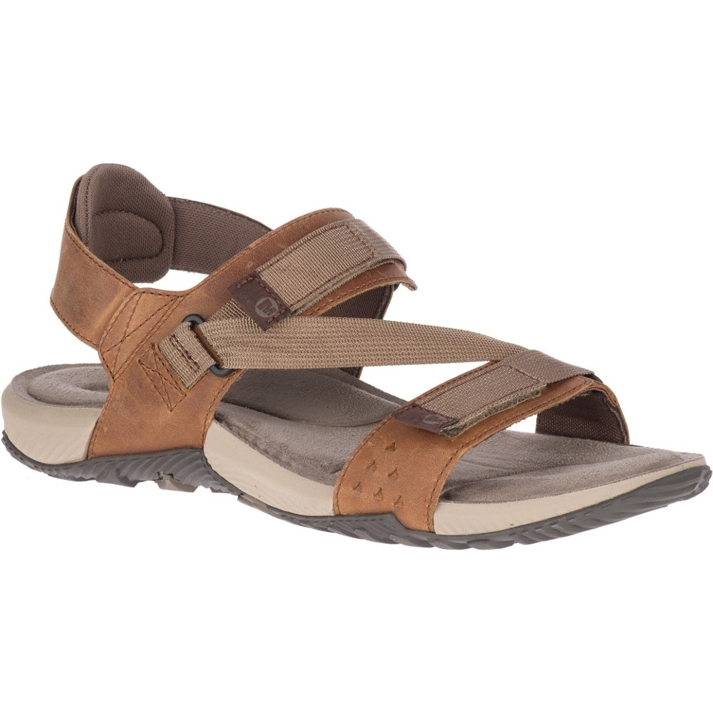 Merrell Mens Terrant Strap Leather Breathable Mesh Walking Sandals Uk Size 11 (eu 45  Us 12)