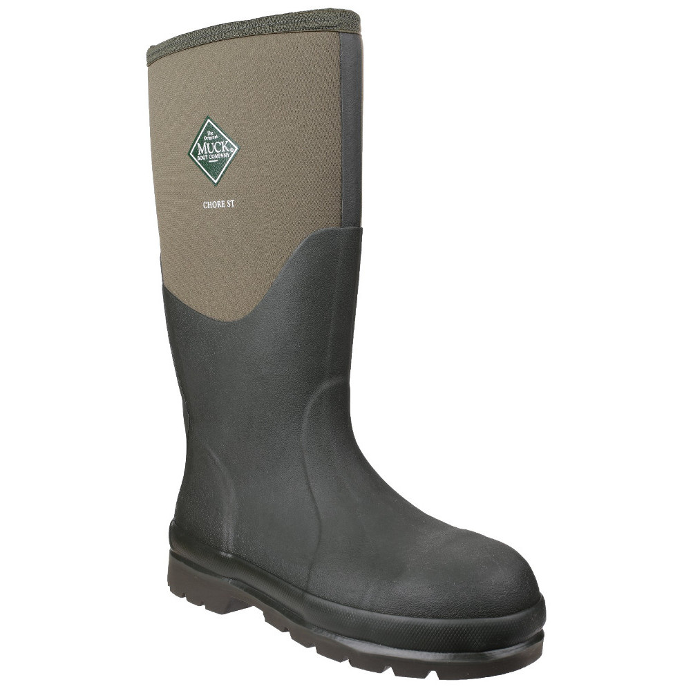 Muck Boots Mens Chore Classic Steel ToeandMid Wellington Safety Boot Uk Size 4 (eu 37  Us 5)
