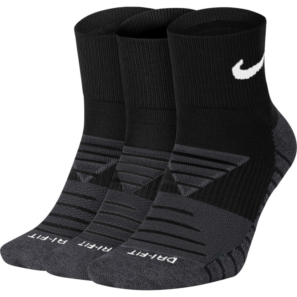 Nike Mens Everyday Dri-fit Max Cushioned Ankle Socks Large - Uk Size 8/11