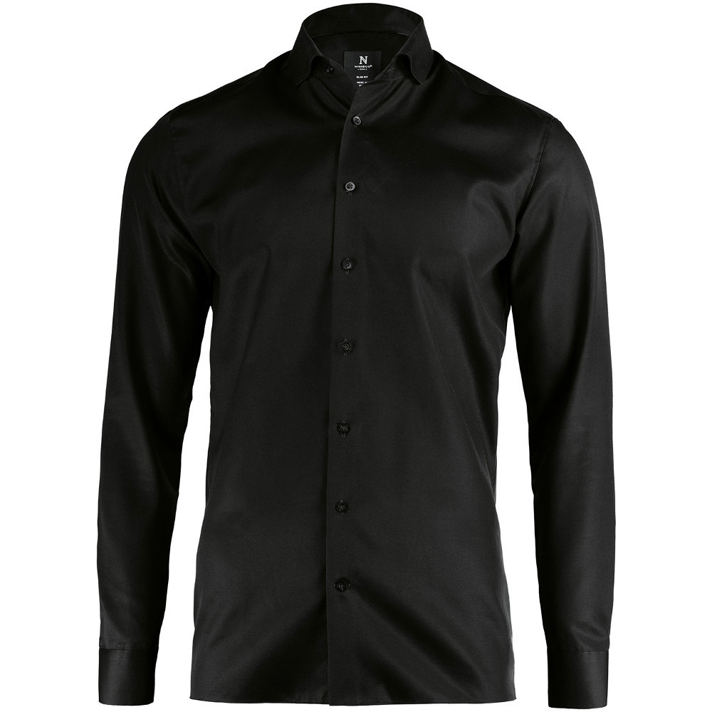 Nimbus Mens Portland Slim Fit Cotton Long Sleeve Shirt M- Chest 40