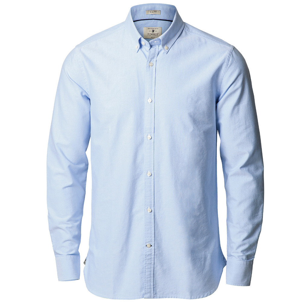 Nimbus Mens Rochester Oxford Cotton Button Down Slim Fit Shirt L - Chest 55.5cm